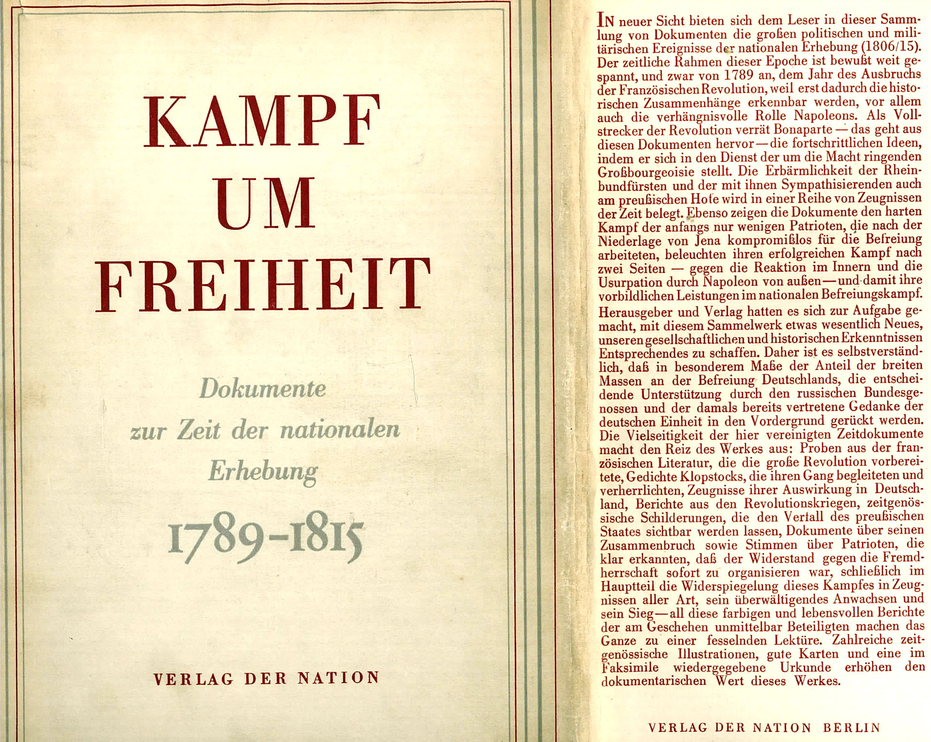 Kampf um Freiheit - Donath, Friedrich / Markov, Walter